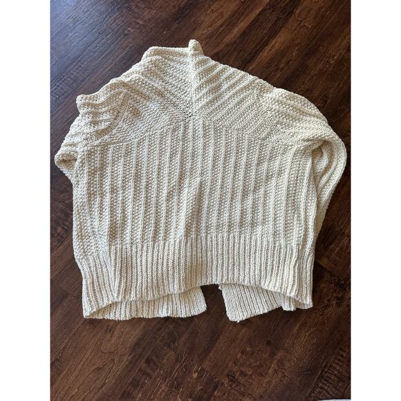 Calypso St Barth womens large chunky beige knit cardigan - Picture 2 of 4